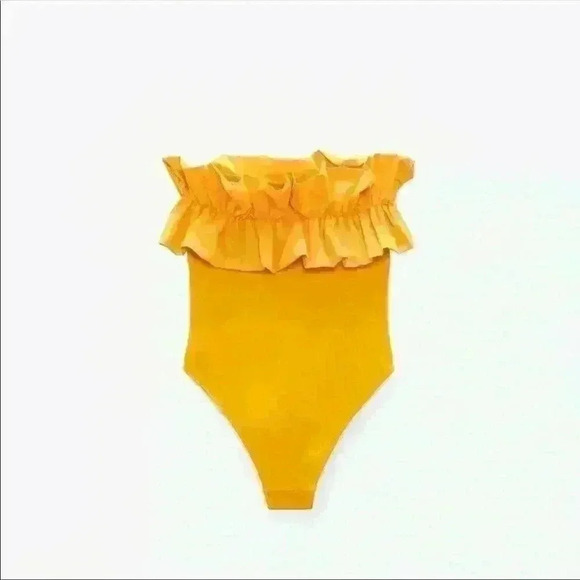 NWT Zara Ruffle Swimsuit- Sold Out Everywhere 🧡 - Picture 1 of 2